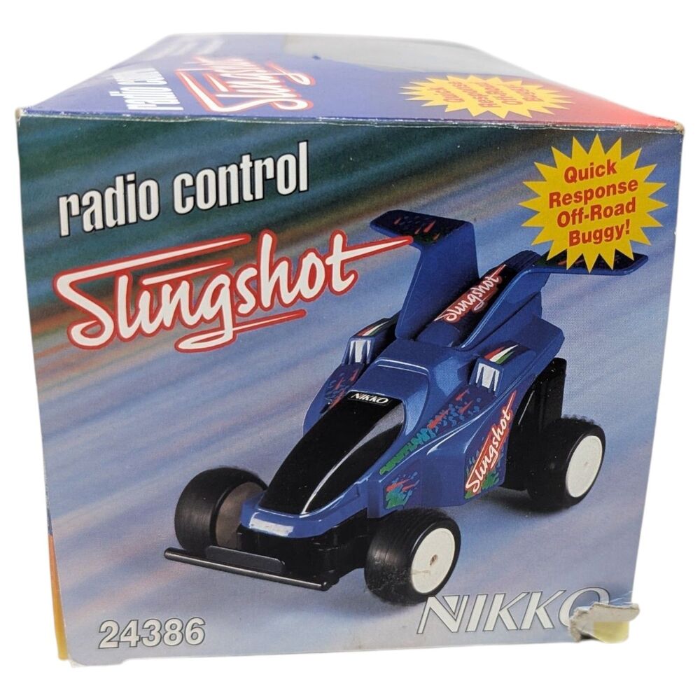 Vintage 80s Nikko Radio Control Slingshot R/C Buggy 1/24 Scale w/ box Test Video - Picture 7 of 16